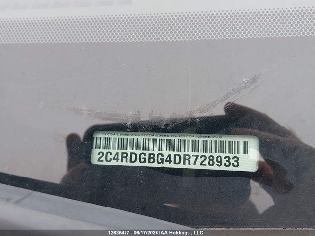 2013 Dodge Grand Caravan Se/sxt მანქანა იყიდება აუქციონზე, vin: 2C4RDGBG4DR728933, აუქციონის ნომერი: 12635477