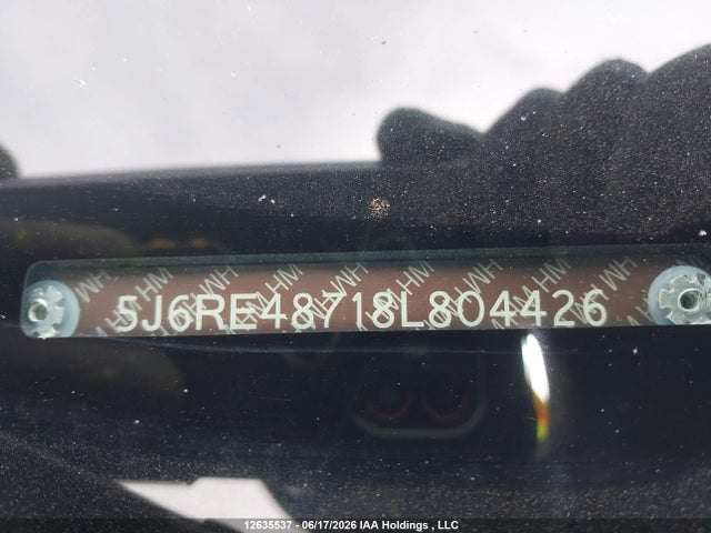 12635537 :رقم المزاد ، 5J6RE48718L804426 vin ، 2008 Honda Cr-v Ex-l مزاد بيع