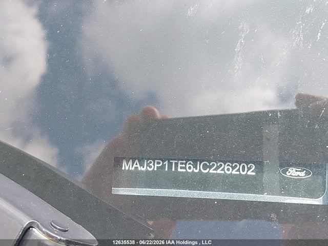 12635538 :رقم المزاد ، MAJ3P1TE6JC226202 vin ، 2018 Ford Ecosport Se مزاد بيع
