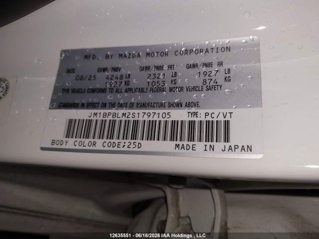 JM1BPBLM2S1797105 Mazda Mazda3 Gs