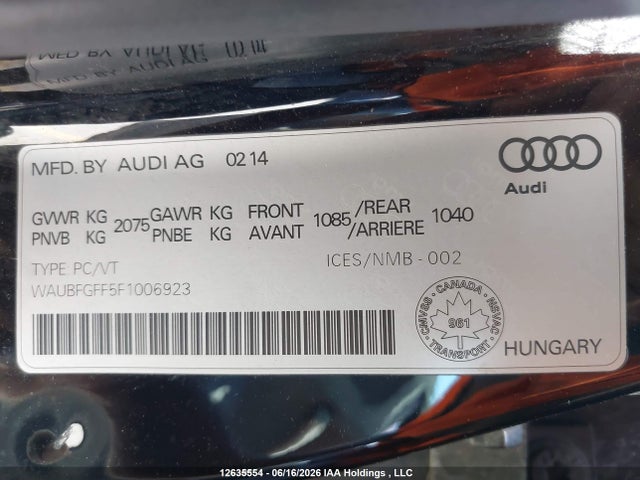 Audi S3 2.0t Progressiv 2015 WAUBFGFF5F1006923 Image 18
