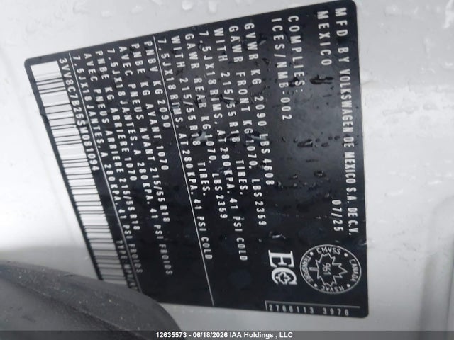 Volkswagen Taos 2025 3VV8C7B25SM081094 Image 18