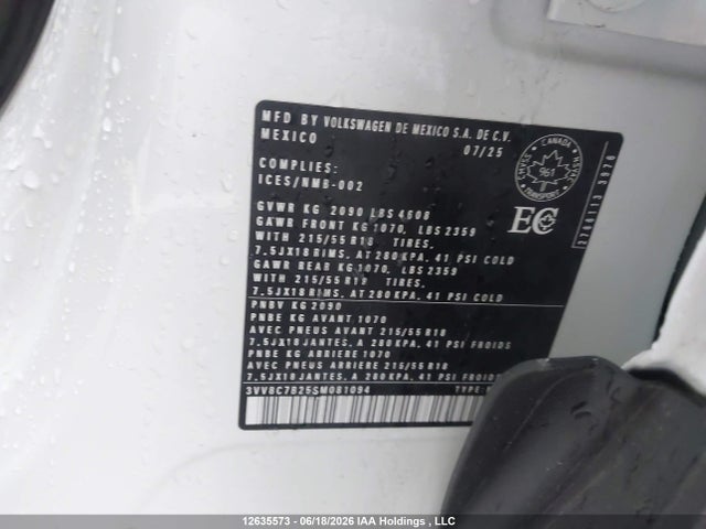 Volkswagen Taos 2025 3VV8C7B25SM081094 Image 9