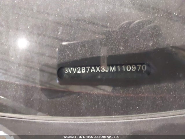 3VV2B7AX3JM110970 Volkswagen Tiguan Comfortline