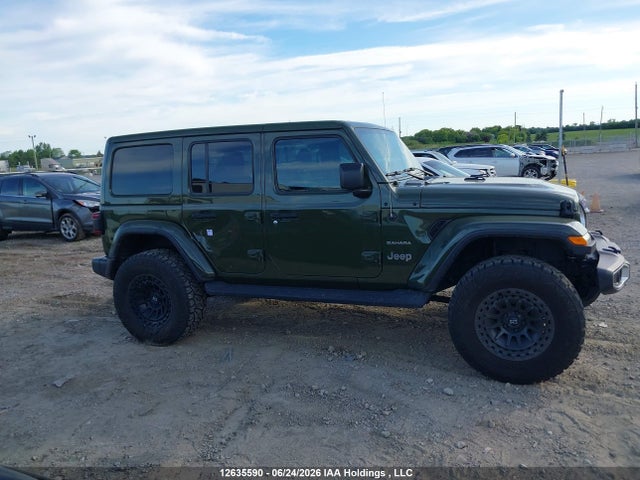 12635590 :رقم المزاد ، 1C4HJXEN2MW579587 vin ، 2021 Jeep Wrangler Unlimited Sahara مزاد بيع