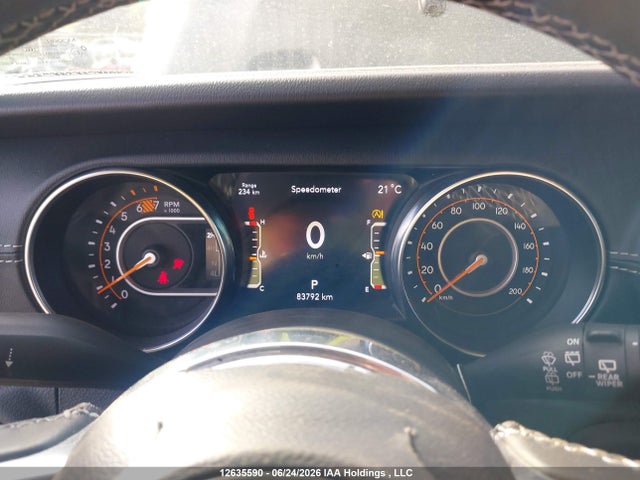 12635590 :رقم المزاد ، 1C4HJXEN2MW579587 vin ، 2021 Jeep Wrangler Unlimited Sahara مزاد بيع