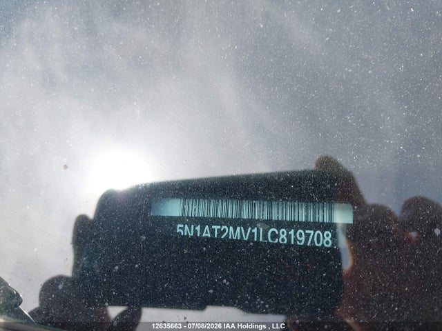 12635663 :رقم المزاد ، 5N1AT2MV1LC819708 vin ، 2020 Nissan Rogue S/sl/sv مزاد بيع