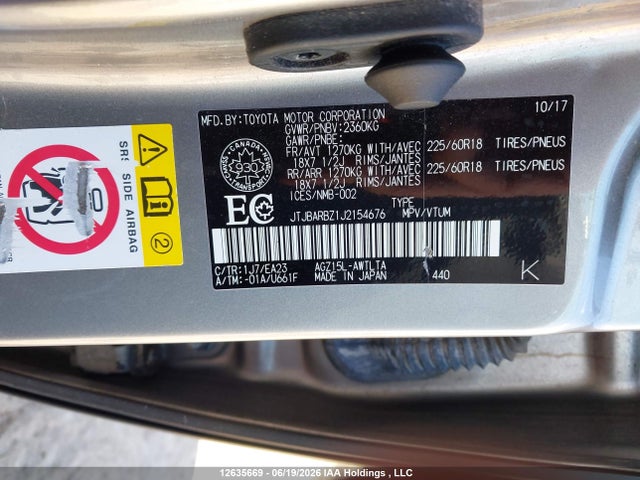 JTJBARBZ1J2154676 Lexus Nx 300/base/f Sport