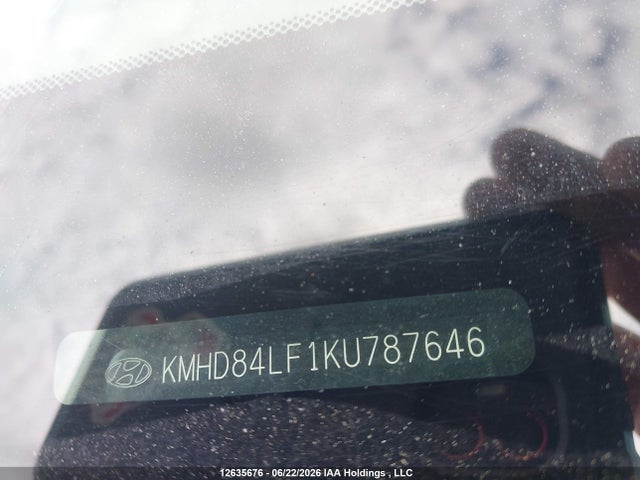 12635676 :رقم المزاد ، KMHD84LF1KU787646 vin ، 2019 Hyundai Elantra Preferred مزاد بيع