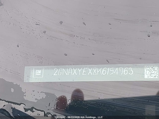 Продаж на аукціоні авто 2019 Chevrolet Equinox Premier, vin: 2GNAXYEX8K6154963, номер лоту: 12635692