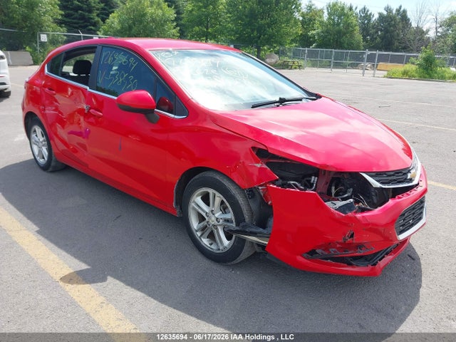 12635694 :رقم المزاد ، 3G1BE6SM7HS538530 vin ، 2017 Chevrolet Cruze Lt مزاد بيع