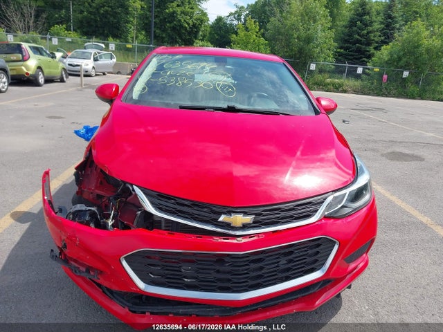12635694 :رقم المزاد ، 3G1BE6SM7HS538530 vin ، 2017 Chevrolet Cruze Lt مزاد بيع