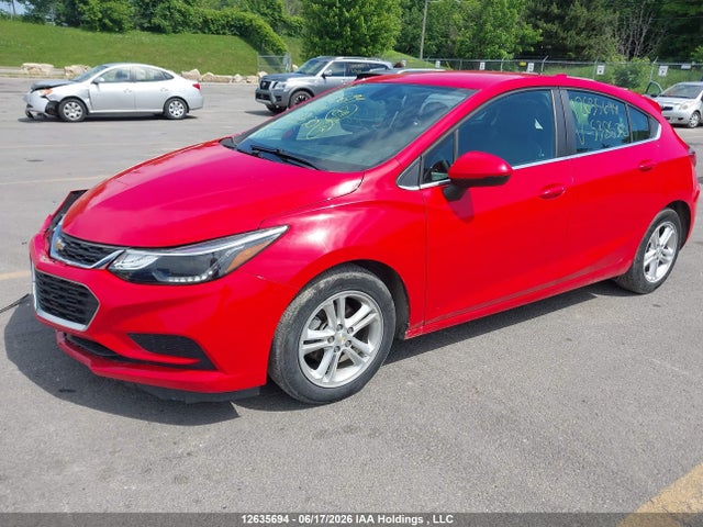 12635694 :رقم المزاد ، 3G1BE6SM7HS538530 vin ، 2017 Chevrolet Cruze Lt مزاد بيع