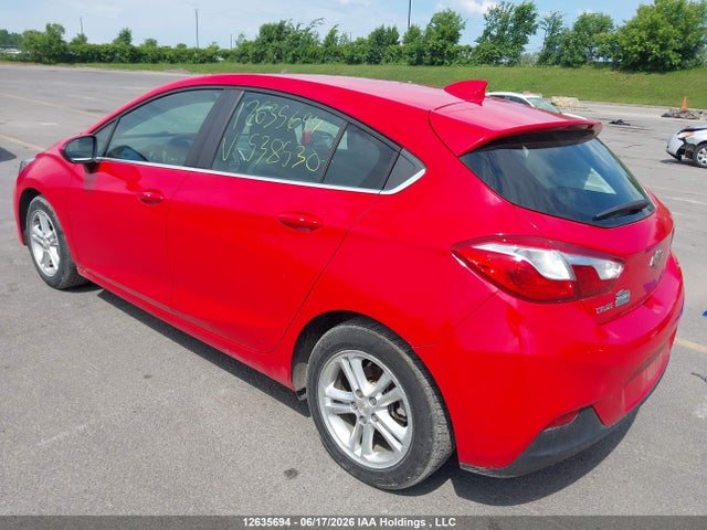 12635694 :رقم المزاد ، 3G1BE6SM7HS538530 vin ، 2017 Chevrolet Cruze Lt مزاد بيع