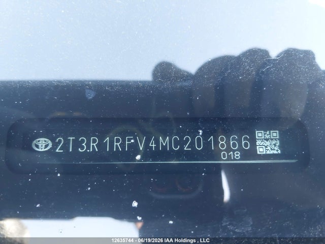 2T3R1RFV4MC201866 Toyota Rav4 Xle