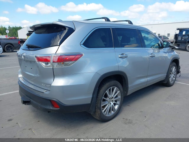 2015 Toyota Highlander Xle მანქანა იყიდება აუქციონზე, vin: 5TDJKRFH8FS123678, აუქციონის ნომერი: 12635746