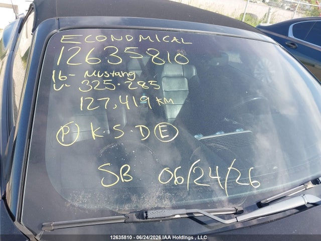 12635810 :رقم المزاد ، 1FATP8UH7G5325285 vin ، 2016 Ford Mustang Convertible مزاد بيع