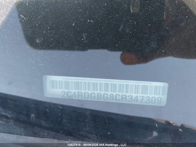 12627818 :رقم المزاد ، 2C4RDGBG8CR347309 vin ، 2012 Dodge Grand Caravan Se/sxt مزاد بيع