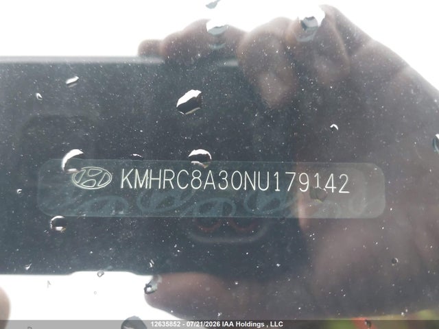 12635852 :رقم المزاد ، KMHRC8A30NU179142 vin ، 2022 Hyundai Venue مزاد بيع