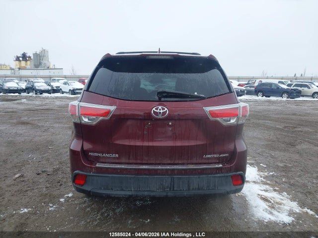 Продажа на аукционе авто 2015 Toyota Highlander Limited, vin: 5TDDKRFH6FS221153, номер лота: 12585024