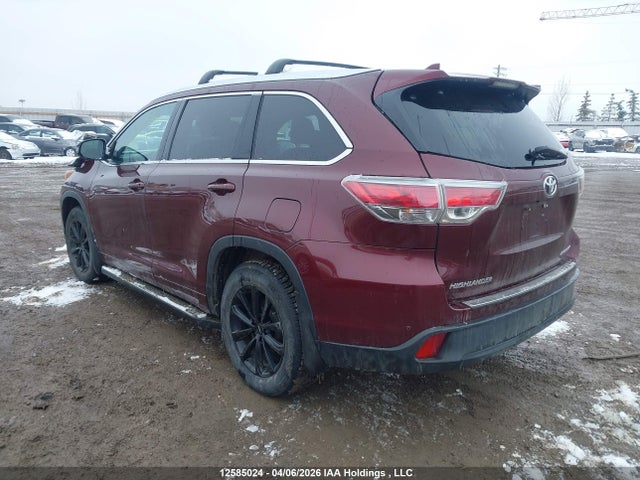 Продажа на аукционе авто 2015 Toyota Highlander Limited, vin: 5TDDKRFH6FS221153, номер лота: 12585024