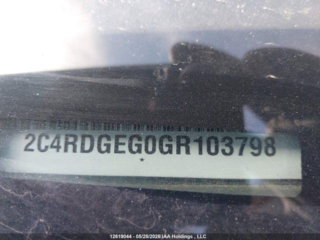 Продажа на аукционе авто 2016 Dodge Grand Caravan R/t, vin: 2C4RDGEG0GR103798, номер лота: 12619044