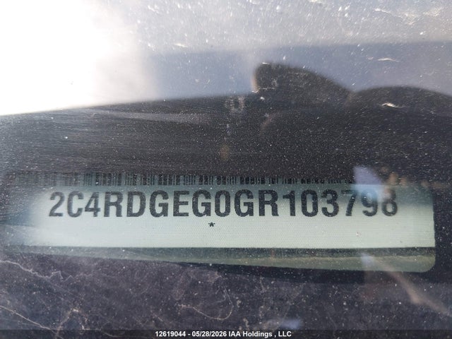 Продажа на аукционе авто 2016 Dodge Grand Caravan R/t, vin: 2C4RDGEG0GR103798, номер лота: 12619044