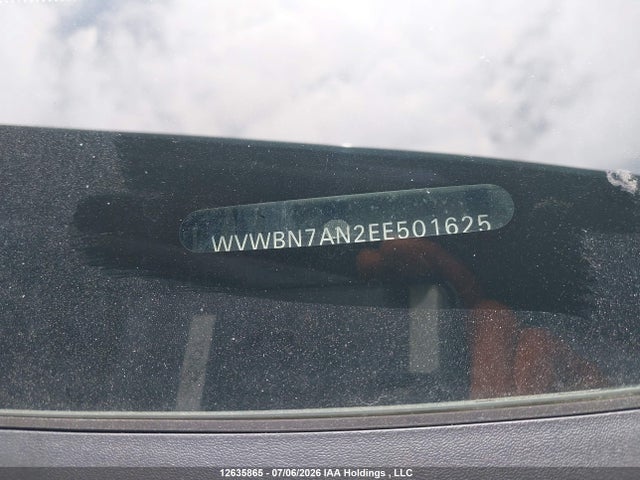Aukcja sprzedaży 2014 Volkswagen Cc Sportline, vin: WVWBN7AN2EE501625, numer aukcji: 12635865