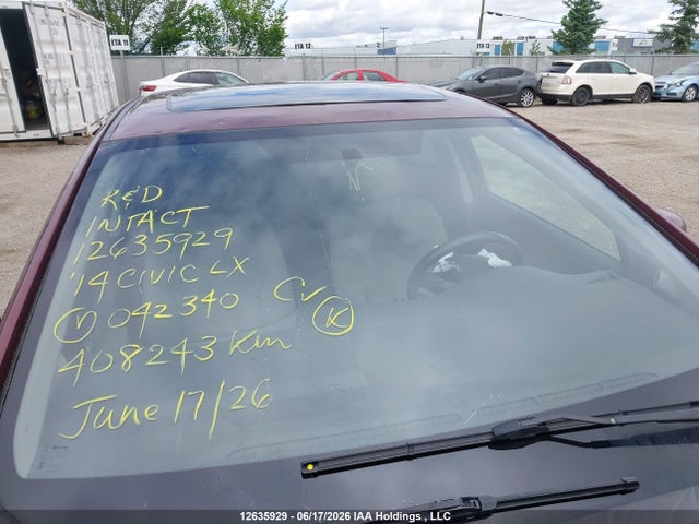 Honda Civic Lx 2014 2HGFB2F52EH042340 Image 18