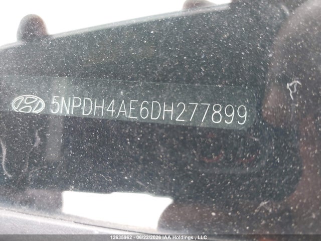 2013 Hyundai Elantra მანქანა იყიდება აუქციონზე, vin: 5NPDH4AE6DH277899, აუქციონის ნომერი: 12635962
