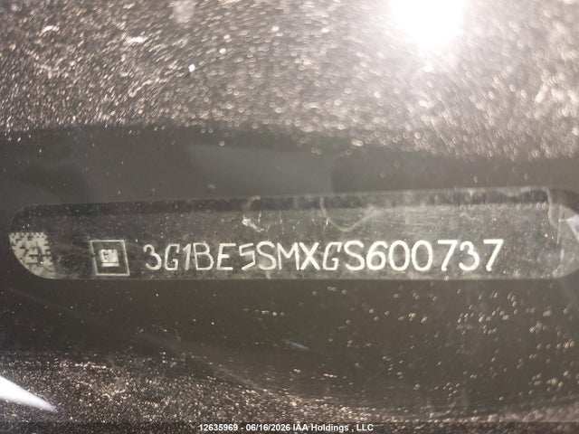 Aukcja sprzedaży 2016 Chevrolet Cruze Lt Auto, vin: 3G1BE5SMXGS600737, numer aukcji: 12635969