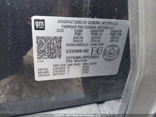 Cadillac Escalade Premium Luxury 2023 1GYS4BKL0PR236504 Image 9