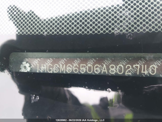 12635982 :رقم المزاد ، 1HGCM66506A802740 vin ، 2006 Honda Accord Ex مزاد بيع