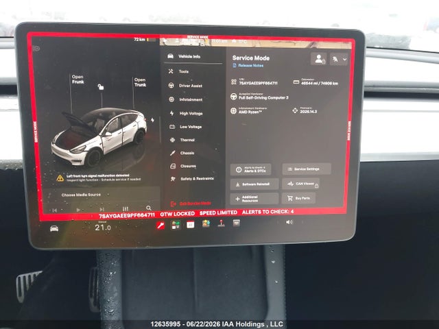 Aukcja sprzedaży 2023 Tesla Model Y Long Range, vin: 7SAYGAEE9PF664711, numer aukcji: 12635995
