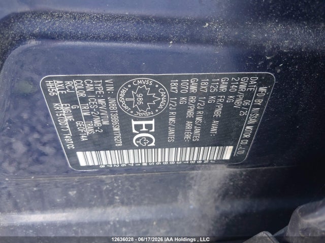 Продажа на аукционе авто 2025 Nissan Rogue 60th Anniversary Edition/sv Moonroof, vin: JN8BT3BB6SW176278, номер лота: 12636028