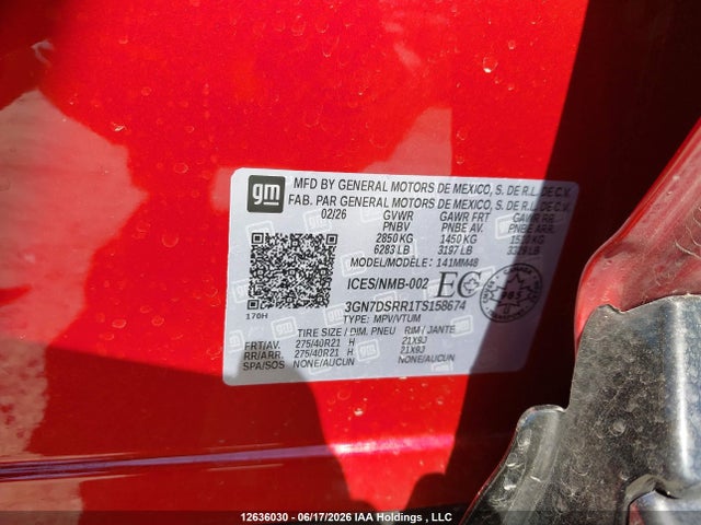 Chevrolet EQUINOX RS 2026 3GN7DSRR1TS158674 Image 9
