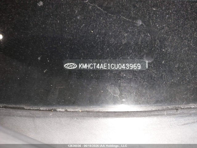 2012 Hyundai Accent Gls/gs მანქანა იყიდება აუქციონზე, vin: KMHCT4AE1CU043969, აუქციონის ნომერი: 12636036