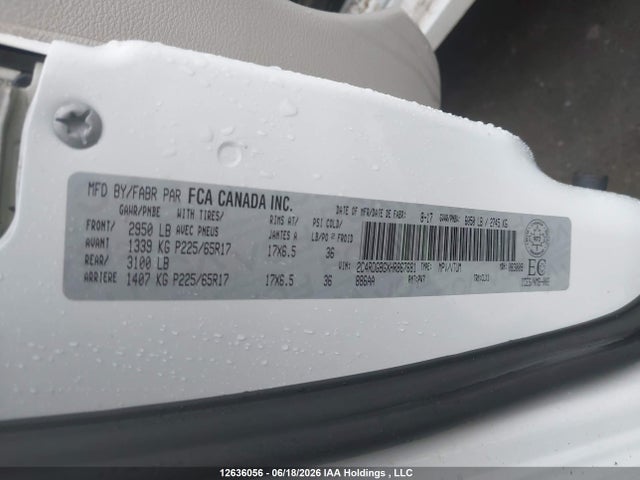2C4RDGBGXHR867681 Dodge Grand Caravan Cvp/sxt