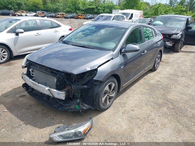 12636067 :رقم المزاد ، KMHC85LC0KU124057 vin ، 2019 Hyundai Ioniq Limited مزاد بيع