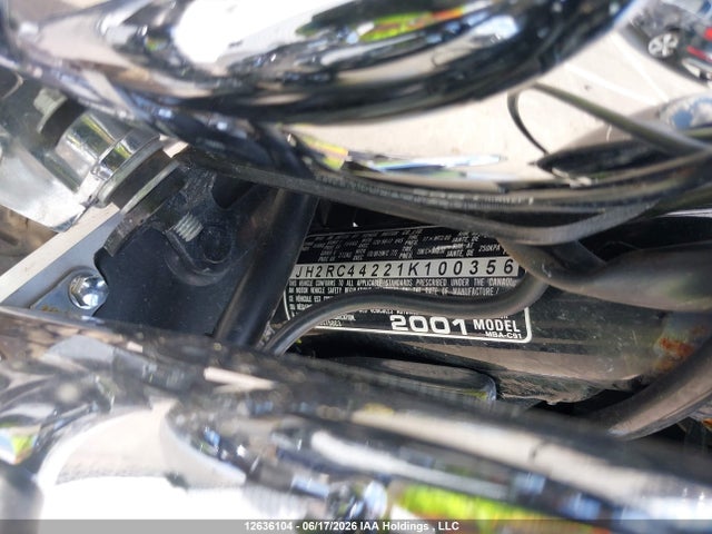 2001 Honda Vt750 C3 მანქანა იყიდება აუქციონზე, vin: JH2RC44221K100356, აუქციონის ნომერი: 12636104