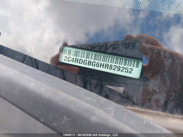 Aukcja sprzedaży 2017 Dodge Grand Caravan Cvp/sxt, vin: 2C4RDGBG6HR829252, numer aukcji: 12636111