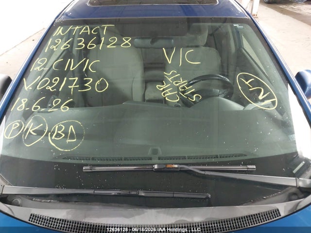 Aukcja sprzedaży 2012 Honda Civic, vin: 2HGFB2F52CH021730, numer aukcji: 12636128