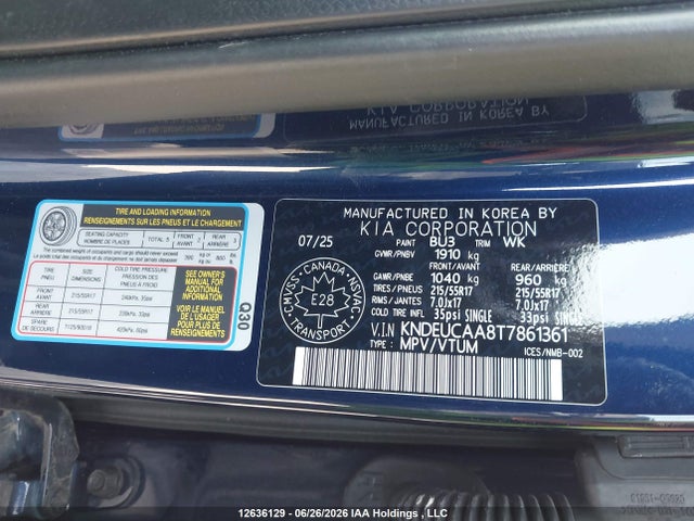 Продажа на аукционе авто 2026 Kia Seltos Ex/ex Premium, vin: KNDEUCAA8T7861361, номер лота: 12636129
