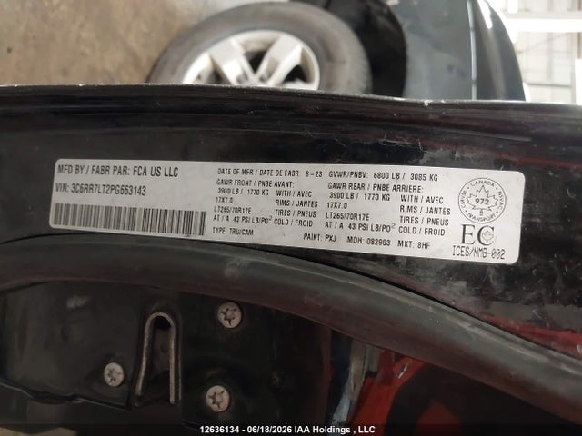 RAM 1500 Classic Slt 2023 3C6RR7LT2PG663143 Image 9