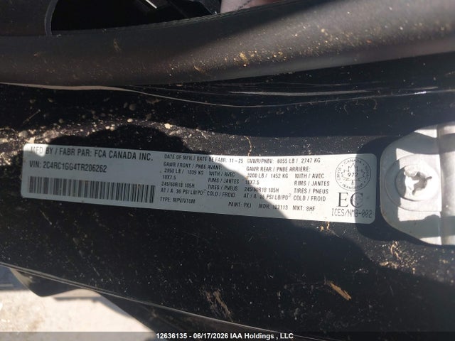 2C4RC1GG4TR206262 Chrysler Pacifica Limited