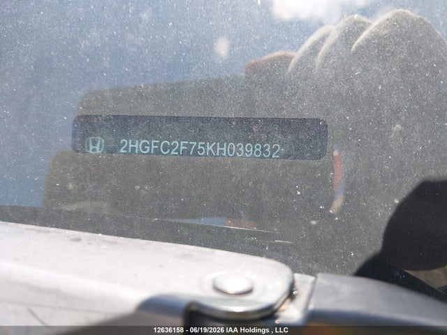 Honda Civic Ex 4dr 2019 2HGFC2F75KH039832 Image 19