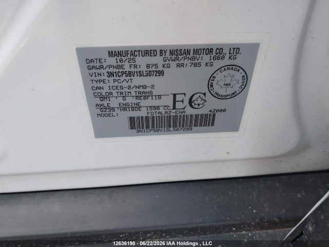 Nissan kicks play 2025 3N1CP5BV1SL507299 Image 9
