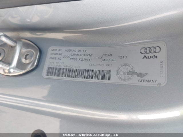 Продаж на аукціоні авто 2011 Audi A5 2.0t Premium, vin: WAUMFBFH9BN021473, номер лоту: 12636325