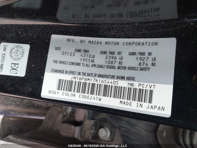 Aukcja sprzedaży 2024 Mazda Mazda3 Gt W/turbo, vin: JM1BPBMY7R1654405, numer aukcji: 12636340