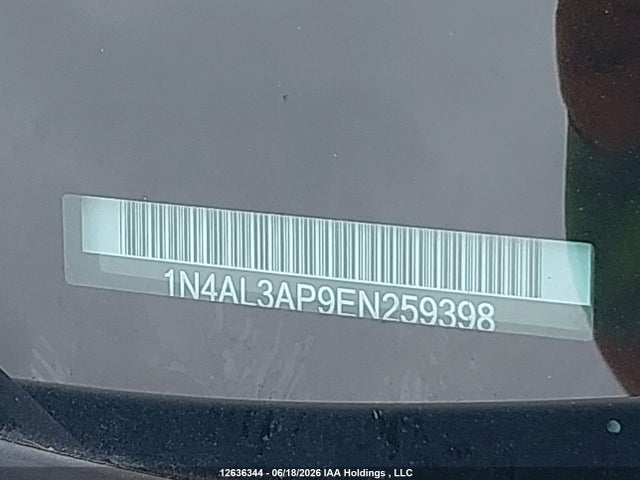 Продажа на аукционе авто 2014 Nissan Altima, vin: 1N4AL3AP9EN259398, номер лота: 12636344